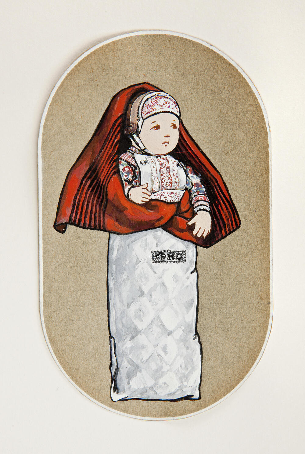 Ingebakerde baby of wikkelkind, Marken