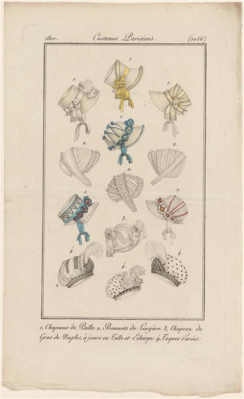 Modeprent uit Journal des Dames et des Modes nr 1056