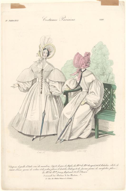 Modeprent uit Journal des Dames et des Modes nr 3286
