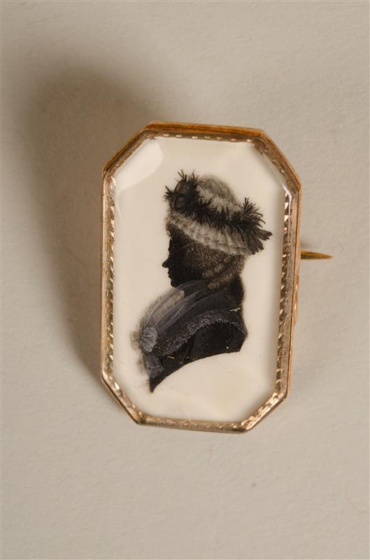 Broche met miniatuurportret van Johanna Burman