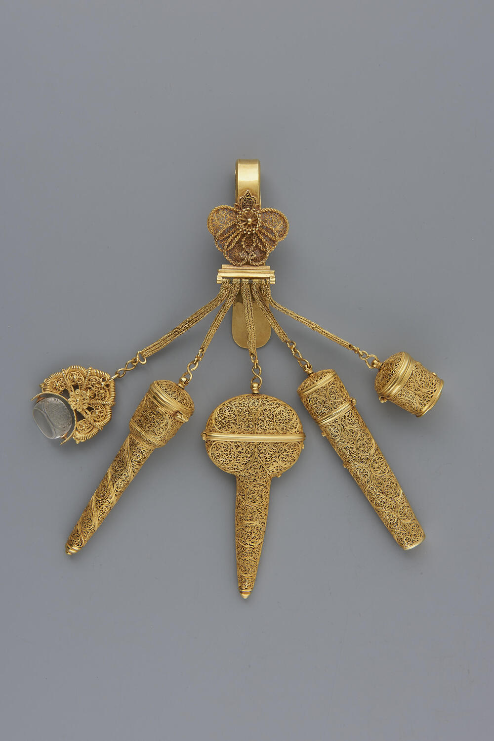 Samengestelde châtelaine, 1650–1670