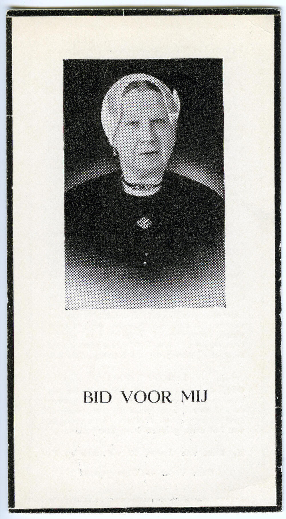 Bidprentje van Agatha Elisabeth Dijkzeul, 1954