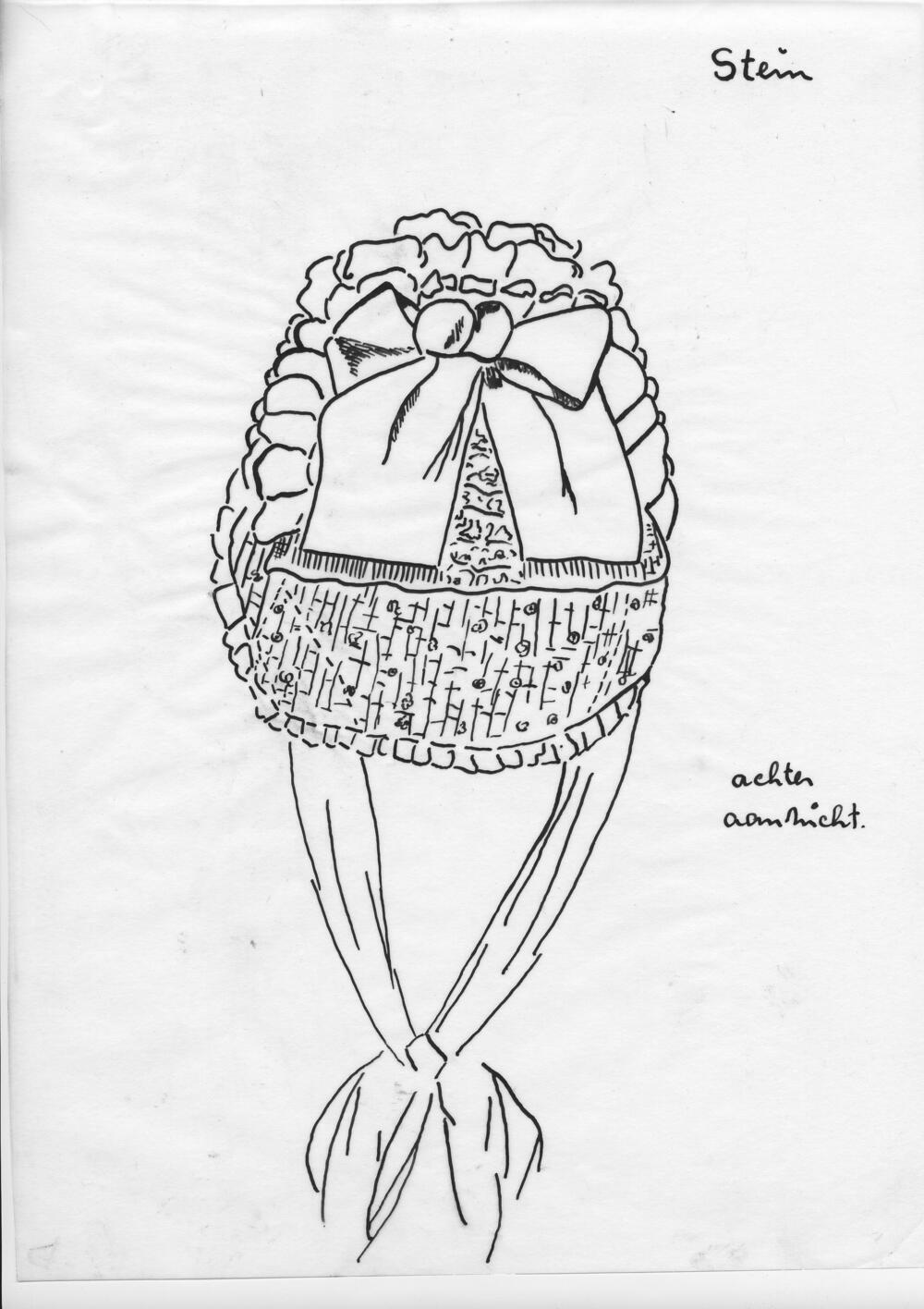 Tekening van een muts, Stein