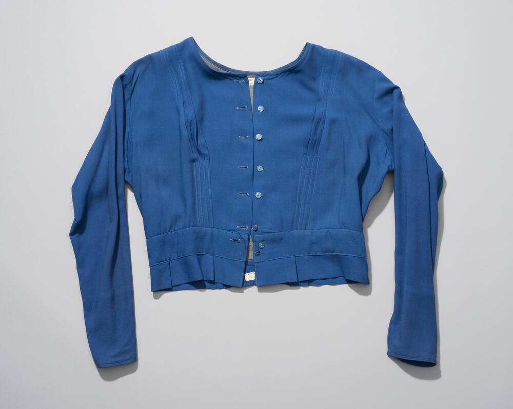 Blauw wollen jak, Scheveningen, circa 1959