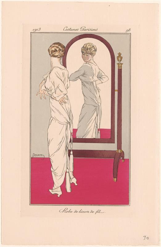 Modeprent uit Journal des Dames nr 98