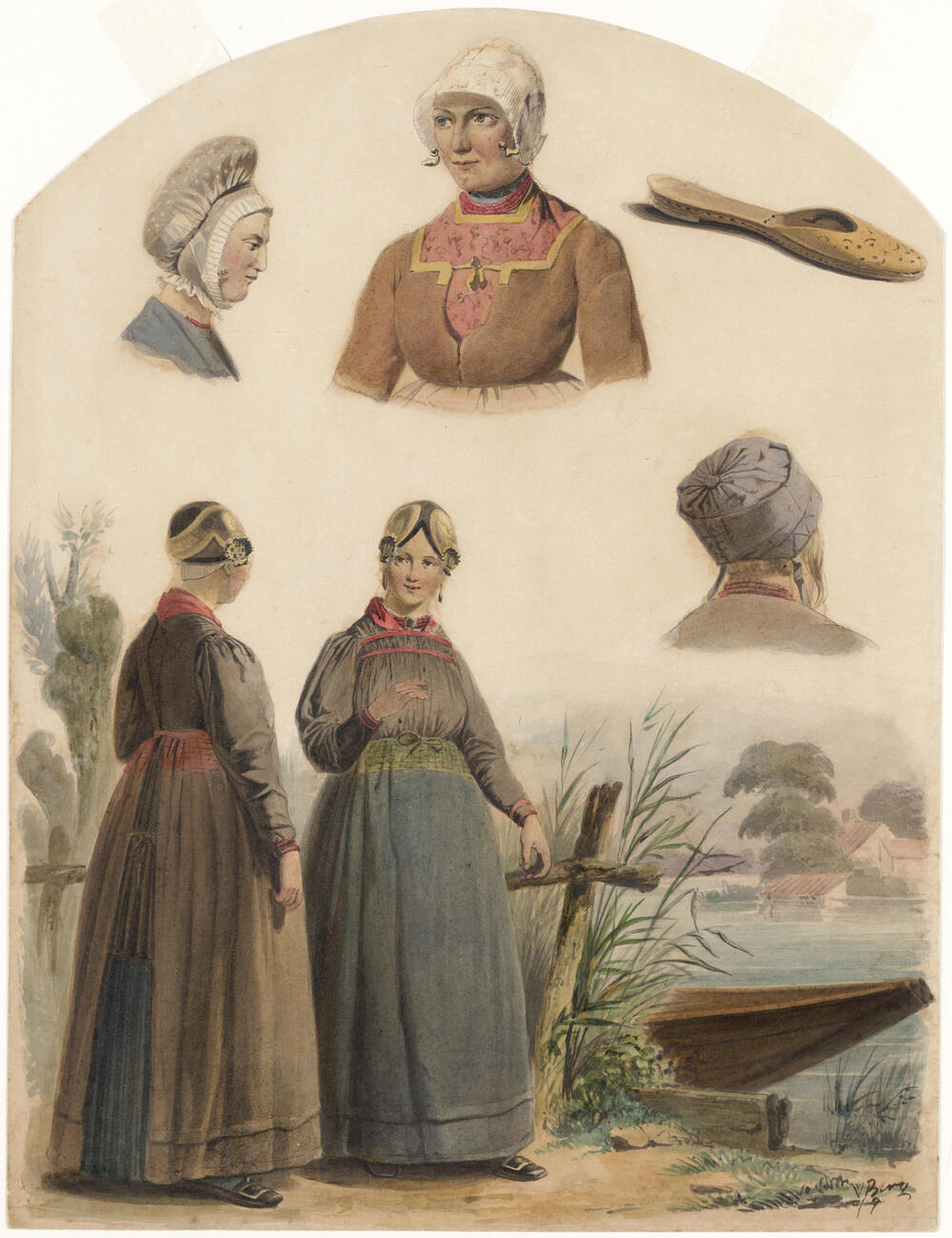 Vrouwen in de dracht van Overijssel