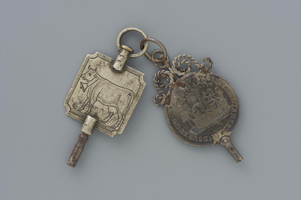 Twee horlogesleutels, Friesland, circa 1766