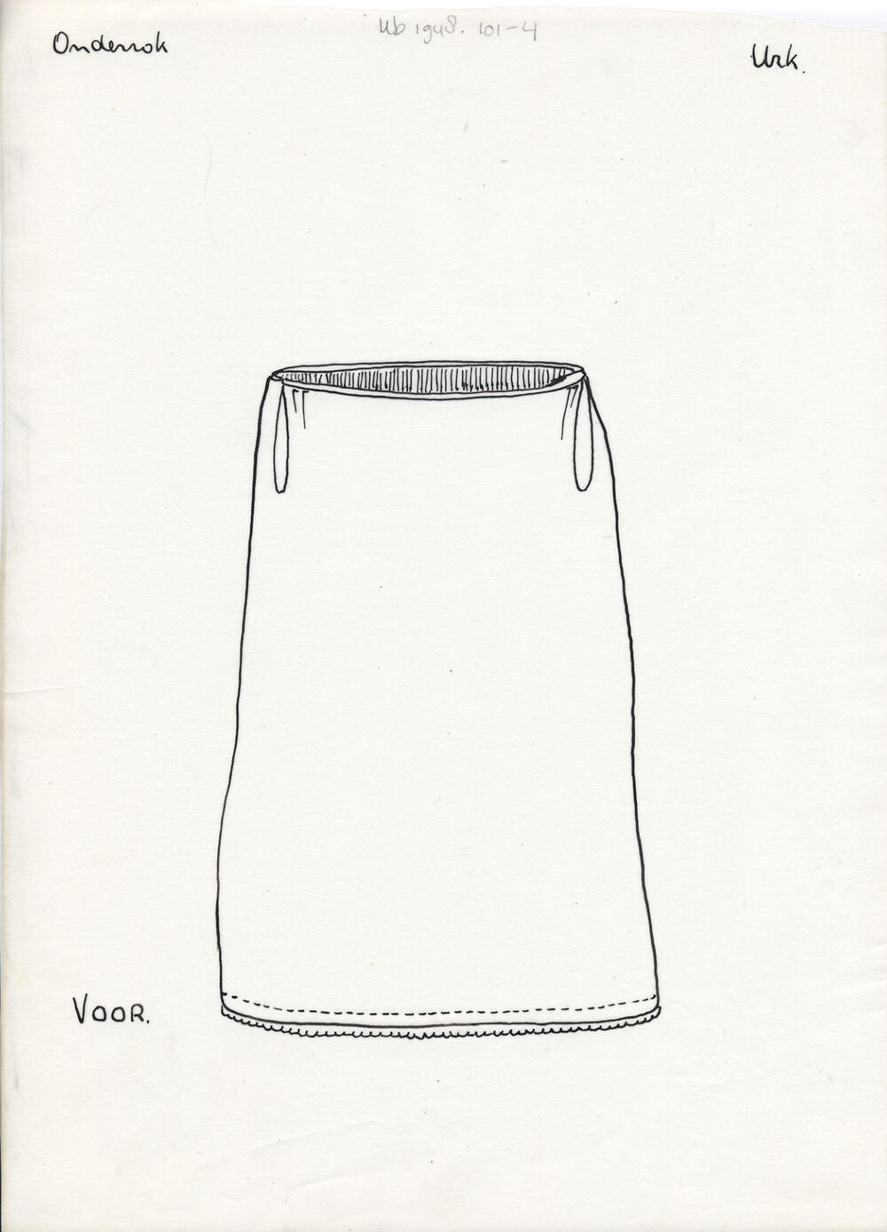 Onderrok, Urk