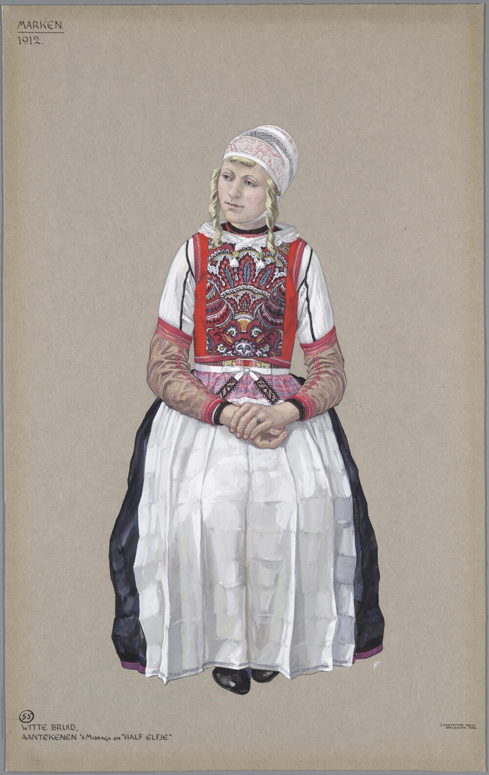 Witte bruid, Marken 1912