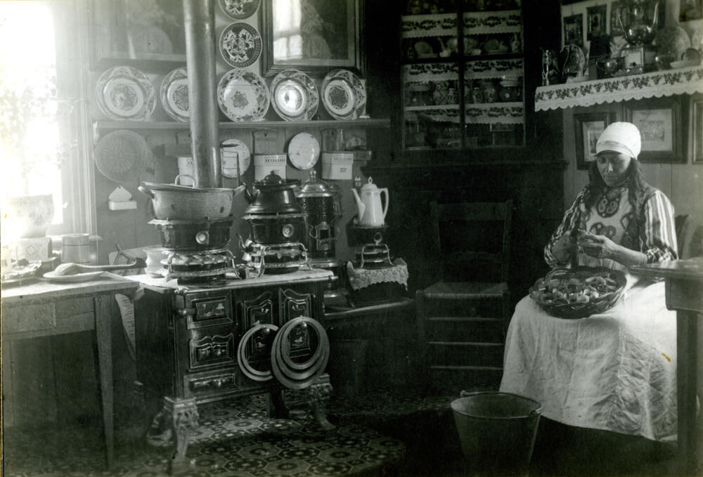 Interieur van Maretje Boes-Appel, Marken, 1910–1916