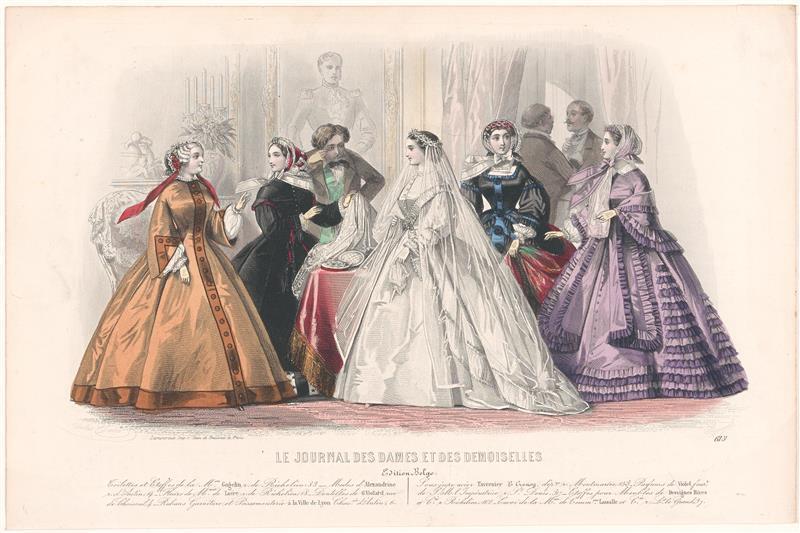 Kostuumprent uit Le Journal des Dames et des demoiselles