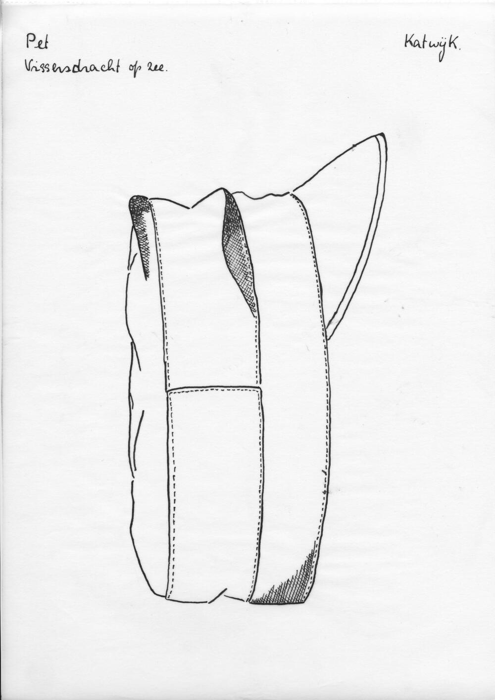 Tekening van een pet, Katwijk