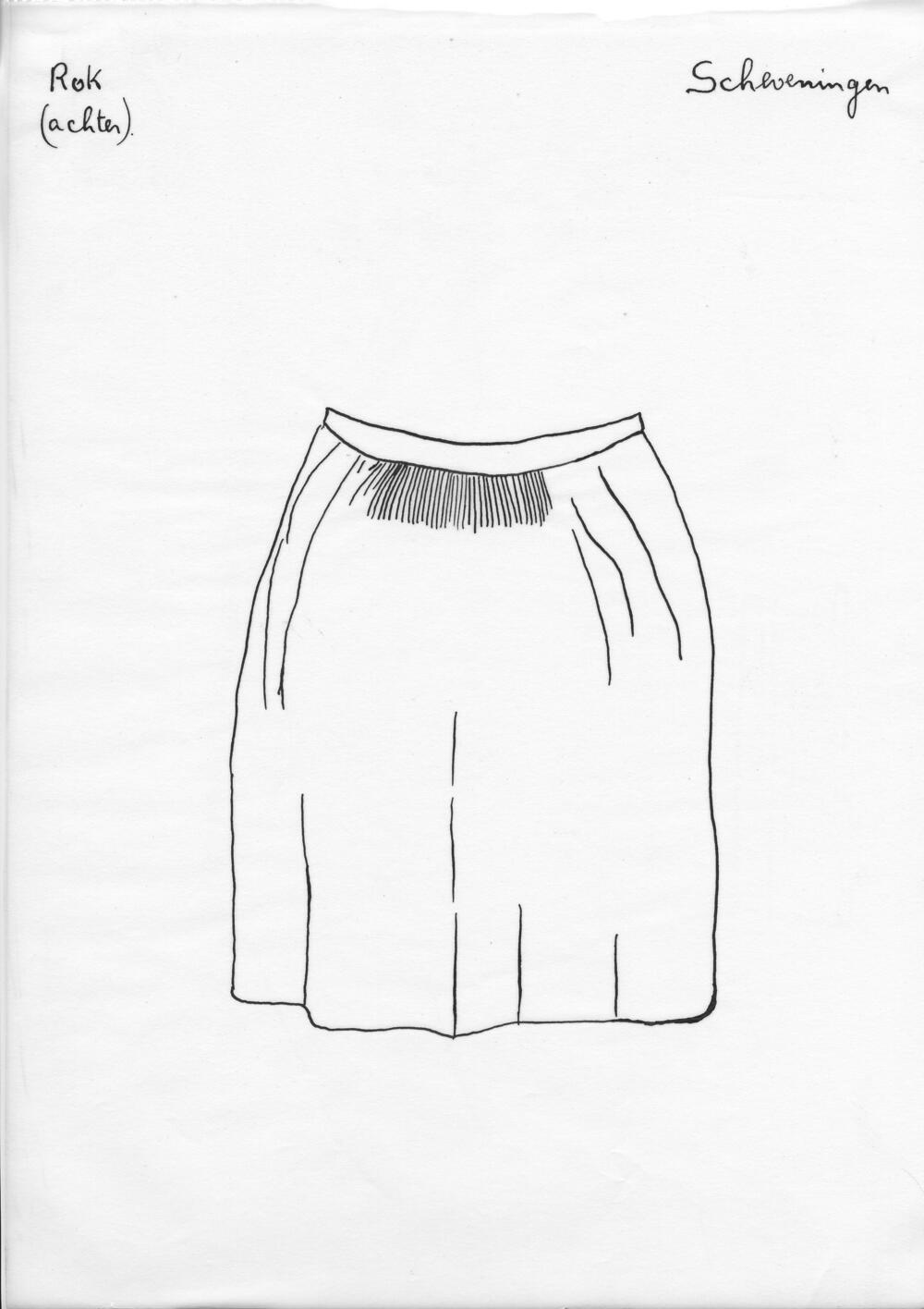 Tekening van een rok, Scheveningen