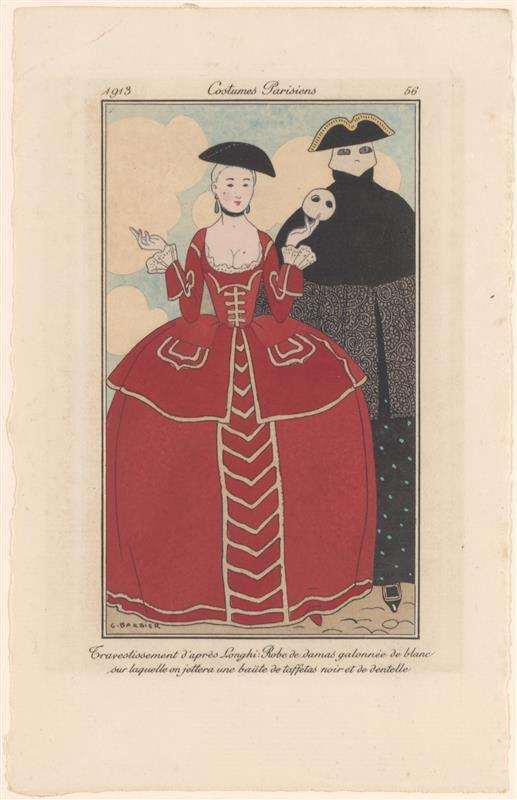 Vijf modeprenten uit Le Journal des Dames et des Modes