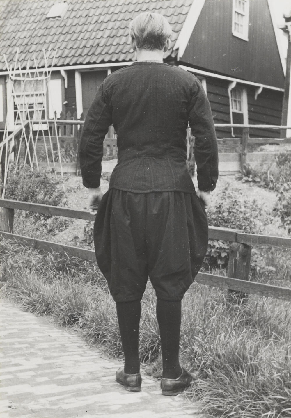 Cornelis Kes in Marker dracht, 1943