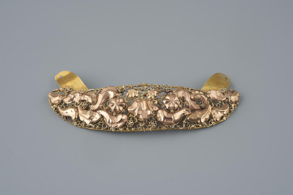 Gouden voorhoofdsplaat, Groningen, 1840–1850