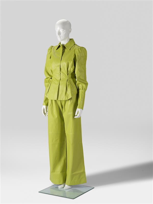 Green croco Jesui shirt en Green Croco Jella broek