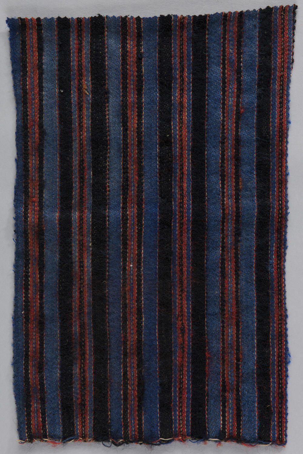 Zwart-blauw-rood-wit gestreept vijfschaft, 1875–1925