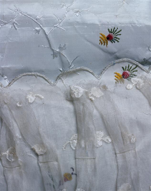 Robe à la française bestaande uit overkleed en rok