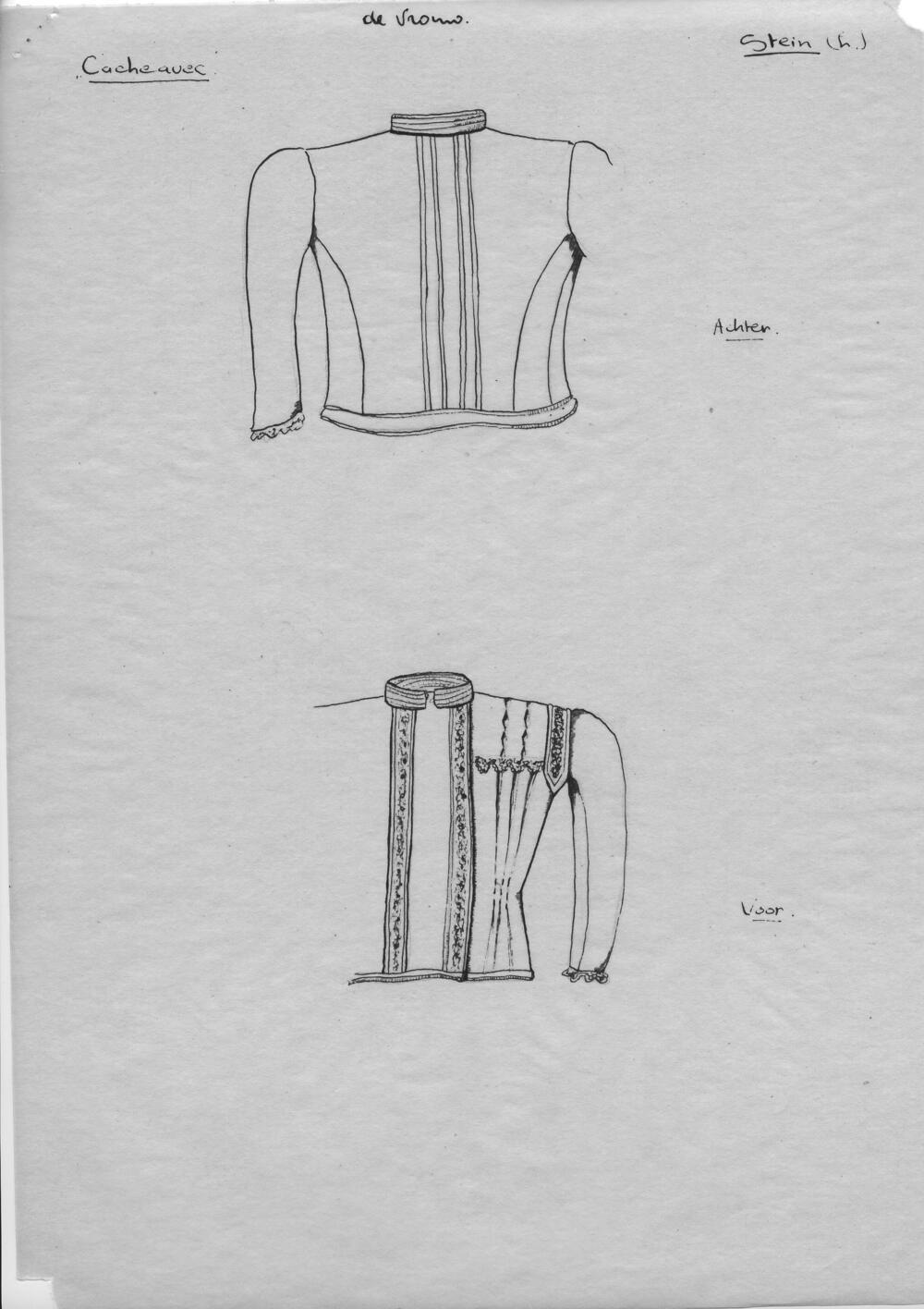 Tekening van een 'cacheavec', Stein