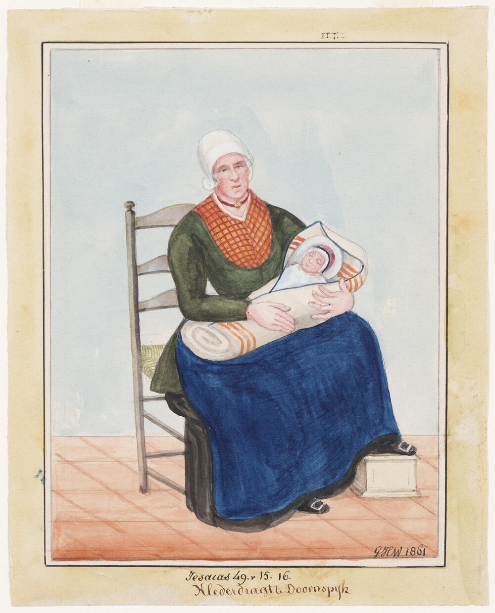 Jesaias 49. v. 15. 16. Klederdragt te Doornspijk