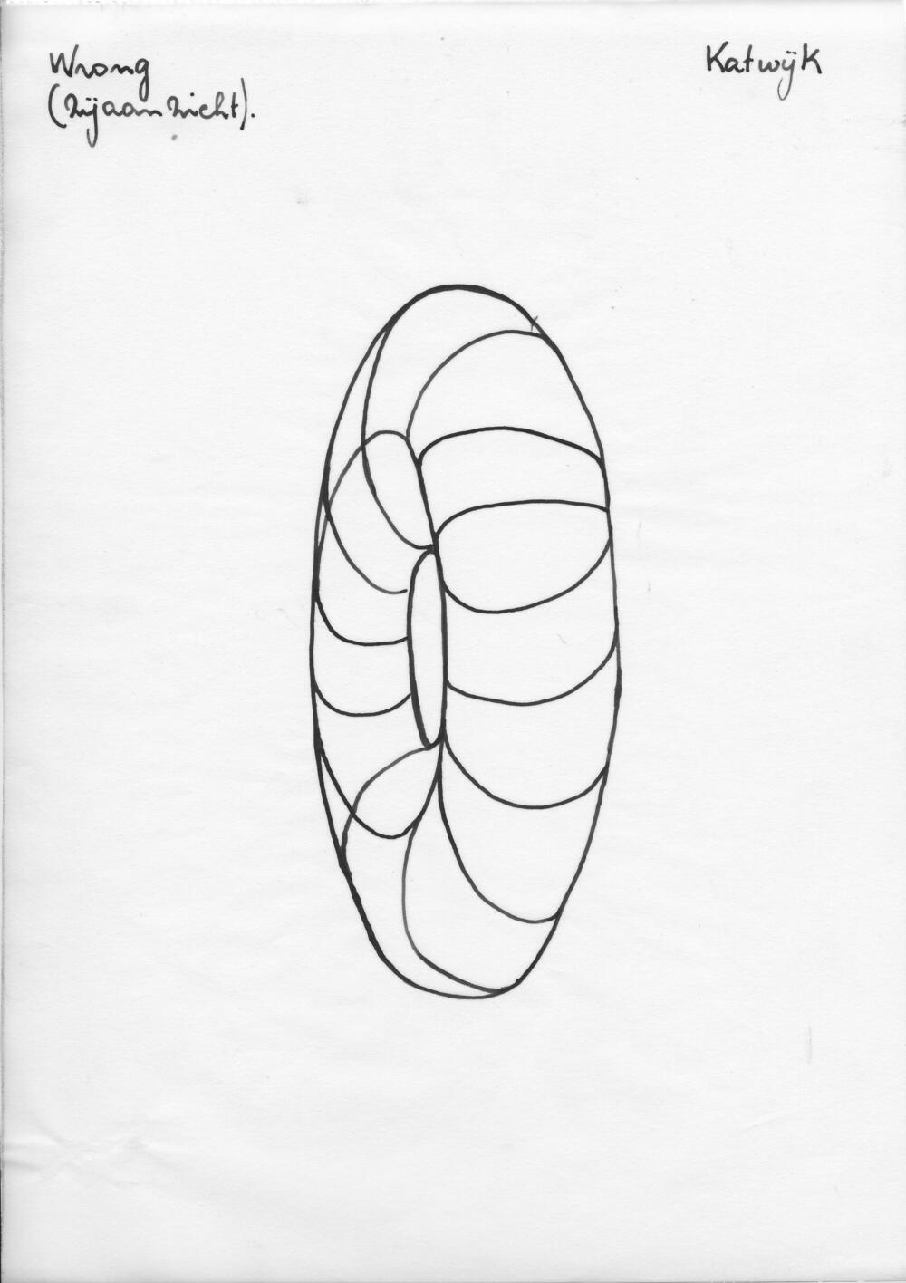 Tekening van een wrong, Katwijk
