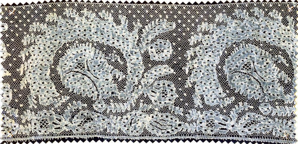 Rijsselse kant voor muts, Zuid-Beveland, circa 1860