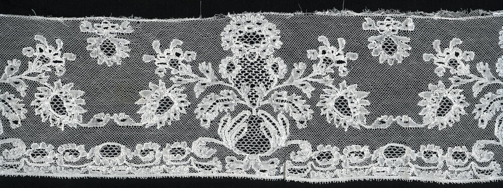 Kantstrook van een Drentse floddermuts, 1800–1900