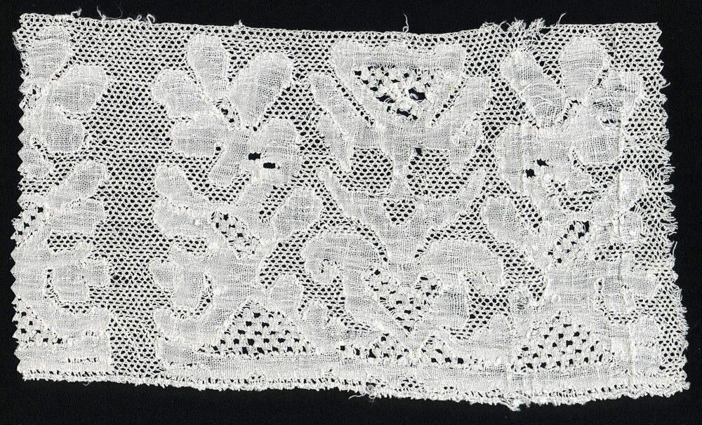 Fragment van pluumkant van Parijse kloskant, Zuid-Beveland