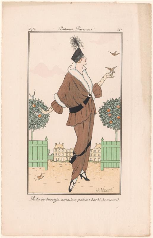 Modeprent uit Journal des Dames nr 141