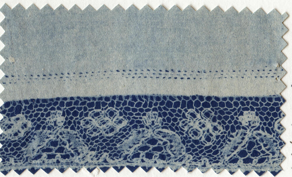 Detail doophul met Rijsselse kloskant, Marken