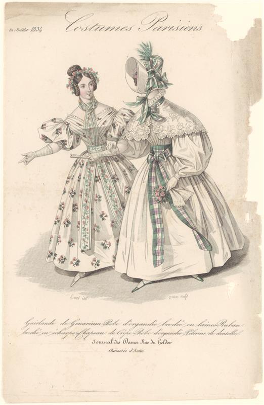 34 modeprenten uit Journal des Dames et des Modes (1797-1839)