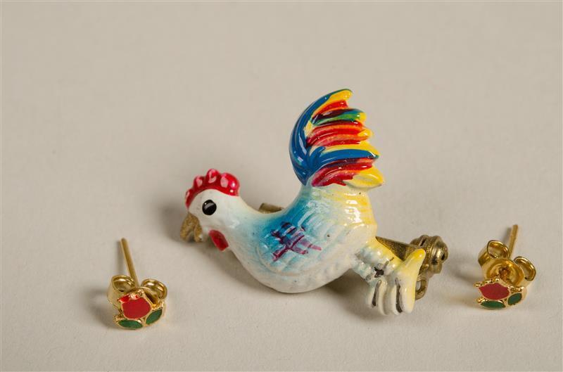 Kinderbroche en kinderoorknopjes
