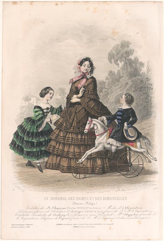 Kostuumprent uit Le Journal des Dames et des demoiselles