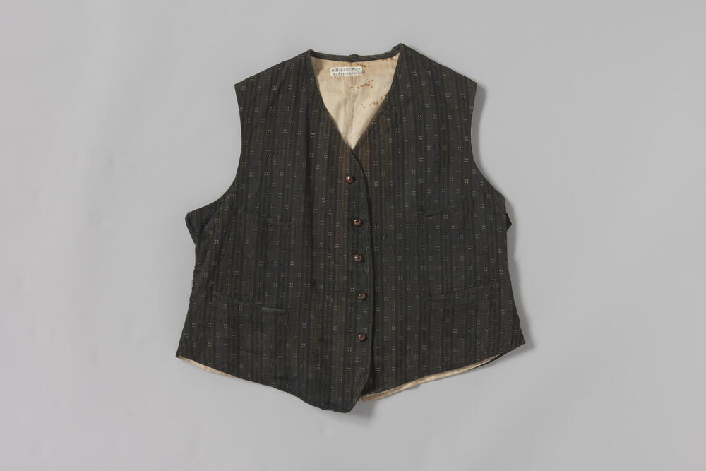 Gedessineerd mannenvest, Graafschap, 1900–1940