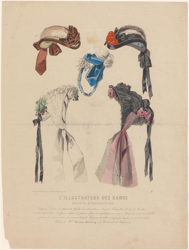Modeprent uit L'illustrateur des dames