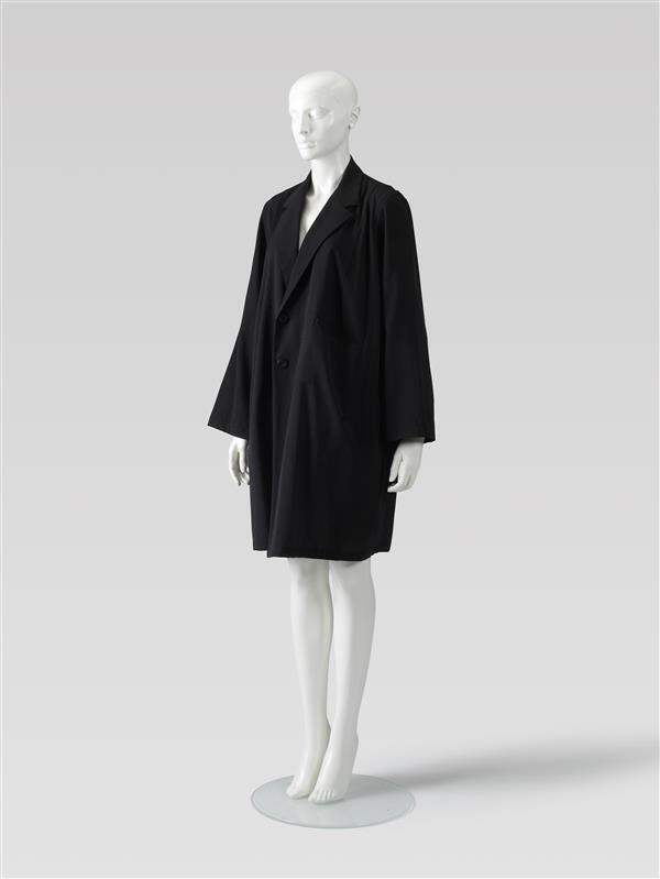 Zwarte blouse met reverkraag