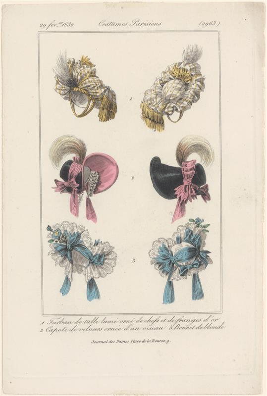 34 modeprenten uit Journal des Dames et des Modes (1797-1839)