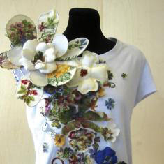 Dames t-shirt "A 1000 flowers for my love"