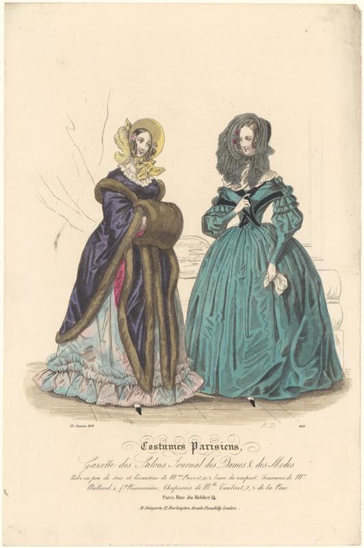 Modeprent uit Journal des Dames et des Modes