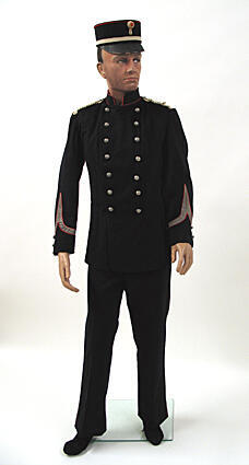 Uniform van een sergeant van de artillerie van de Utrechtse schutterij