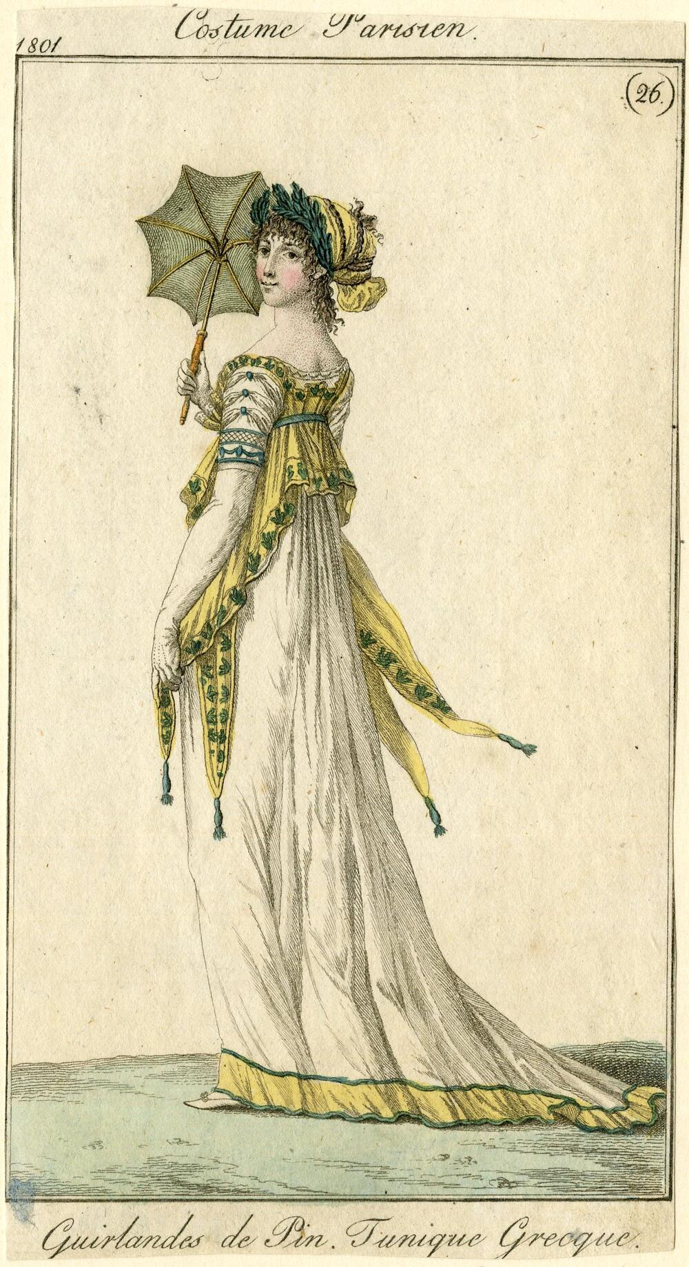 Costume Parisien 'Guirlandes de Pin. Tunique Grecque'