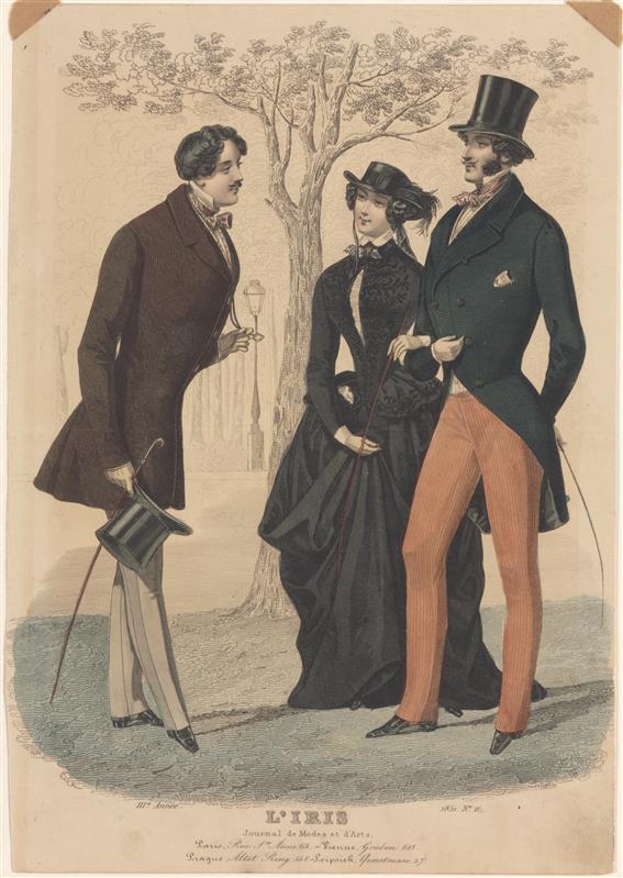 Modeprent uit L'Iris (1851, nr. 11)