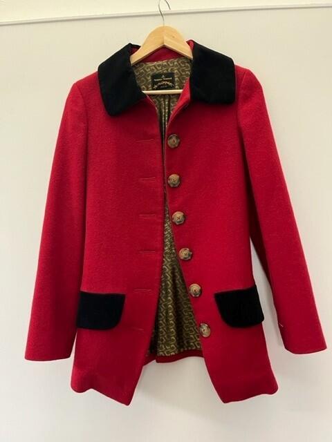 Lipstick Red Wool Blazer
