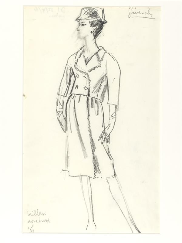 Hubert de Givenchy - tailleur (van roze tweed)
