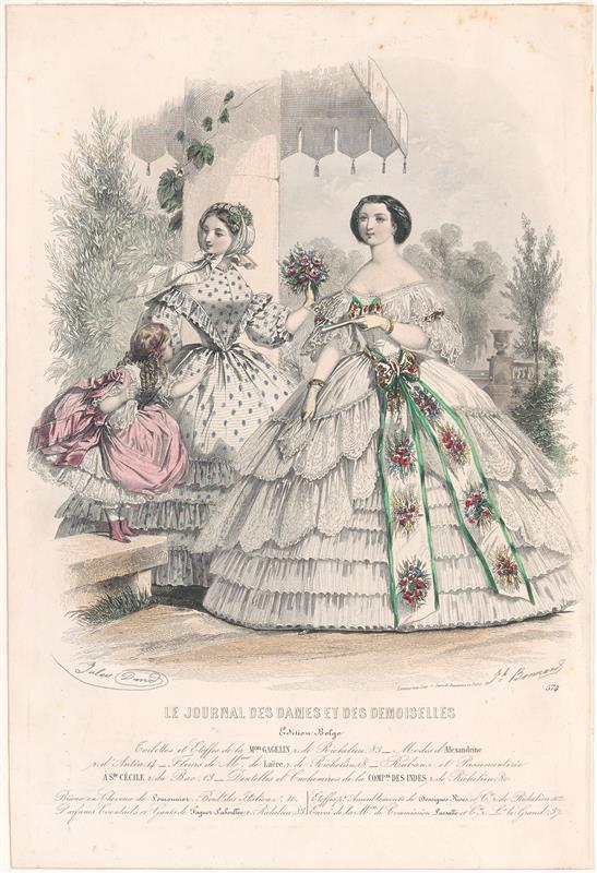 Kostuumprent uit Le Journal des Dames et des demoiselles