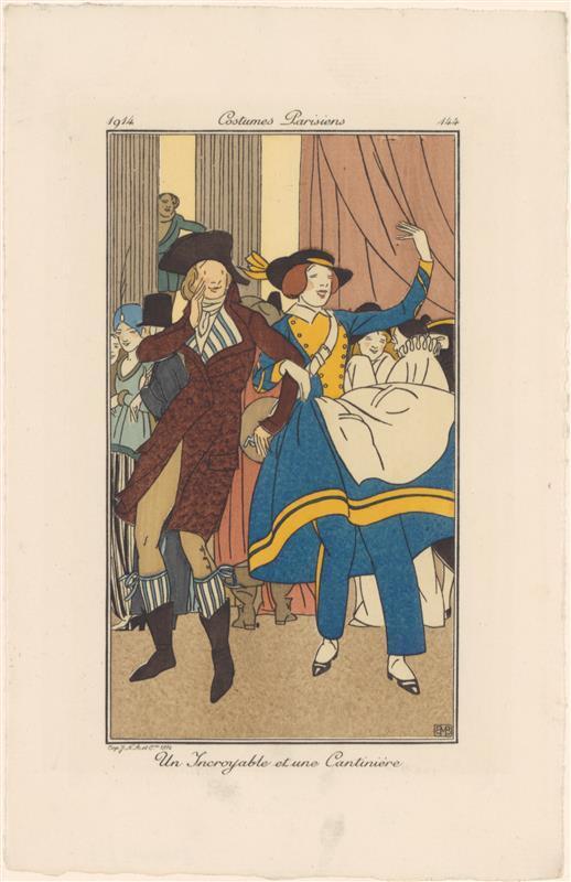 Vijf modeprenten uit Le Journal des Dames et des Modes