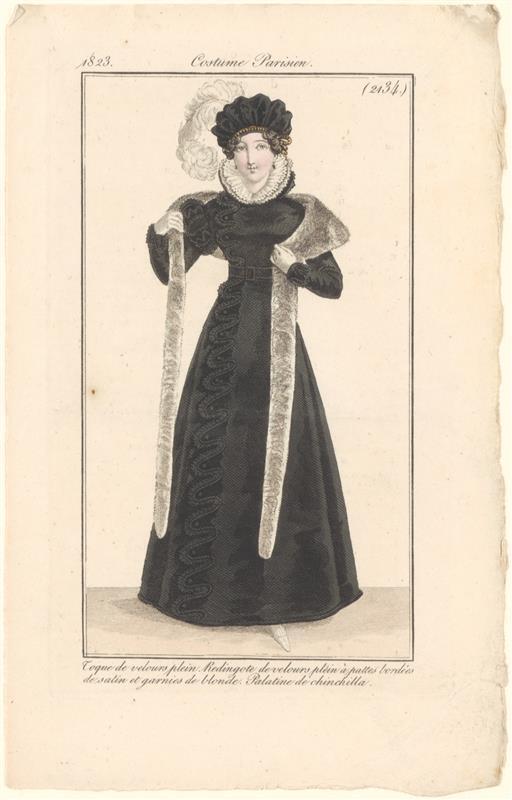 Modeprent uit Journal des Dames et des Modes nr 2134