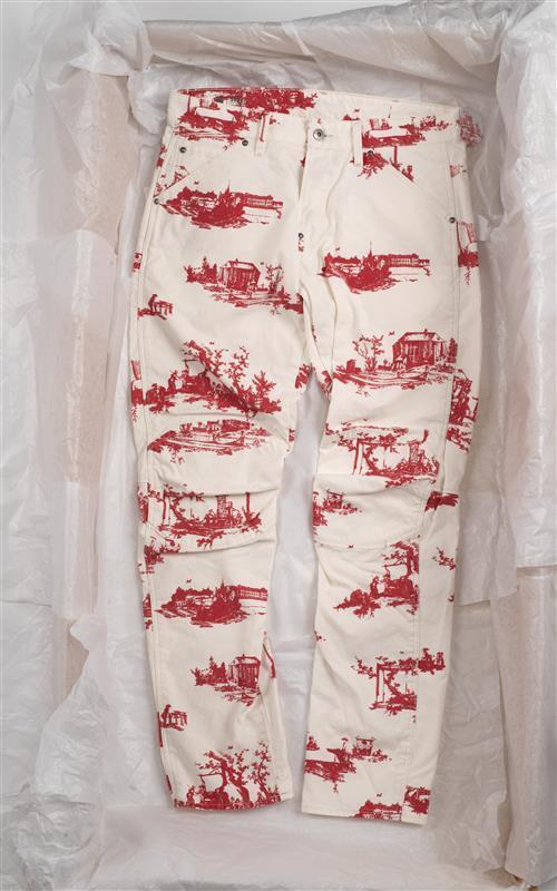 Toile de jouy spijkerbroek