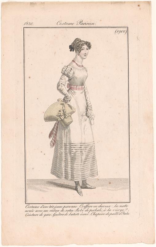 Modeprent uit Journal des Dames et des Modes nr 1900